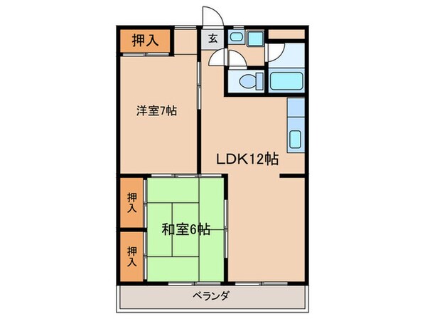 福芳ビルの物件間取画像